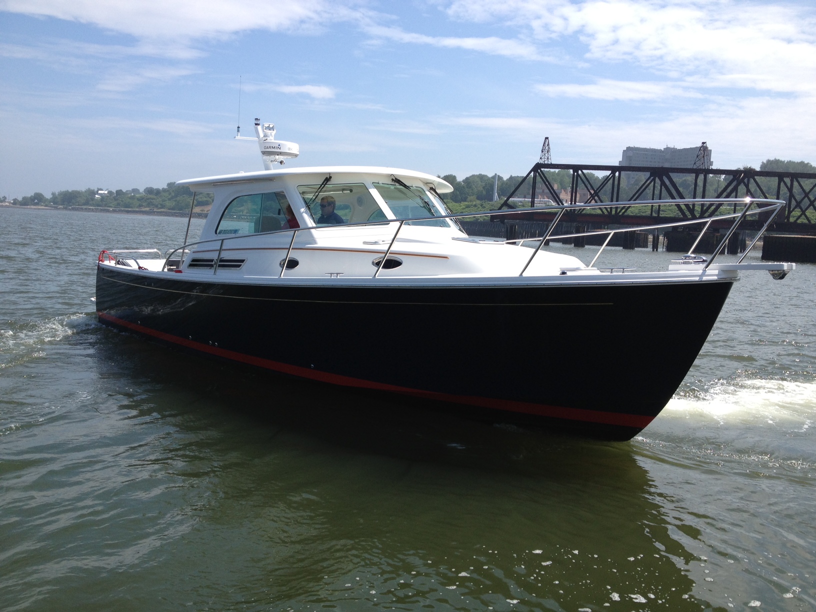 The Downeast 37 has Launched | Back Cove Yachts